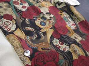 【50％オフセール価格にて！】【現品のみ】us cotton-sugar skull3-　※現品のLサイズ・半袖のみ（税別17,000円）ge-451