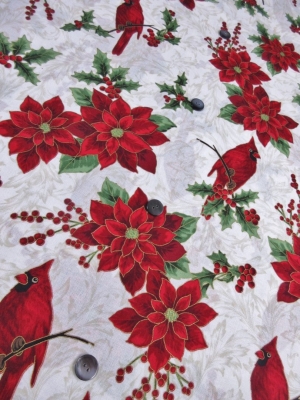 us cotton cardinal＆poinsettia/（税抜き15,000円）us-045