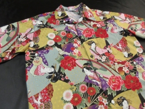【現品のみ】金彩浮世絵/ブラック　(税抜き価格15,000円）※現品のLサイズ・半袖のみ　ge-476