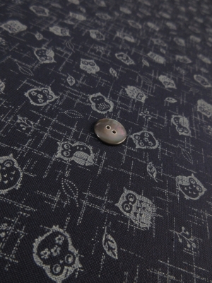 ふくろう/小紋柄　(税抜き価格15,000円）my-742