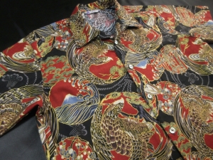 【現品のみ】金彩鷹文/新色（ブラック/レッド）(税抜き価格35,000円）※現品のLサイズ・半袖のみ  ge-487