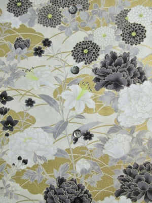 金彩加工/雲取りに四季の花（税抜き15,000円）my-772